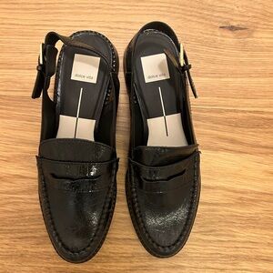 Dolce Vita Black Patent Slingback Loafers